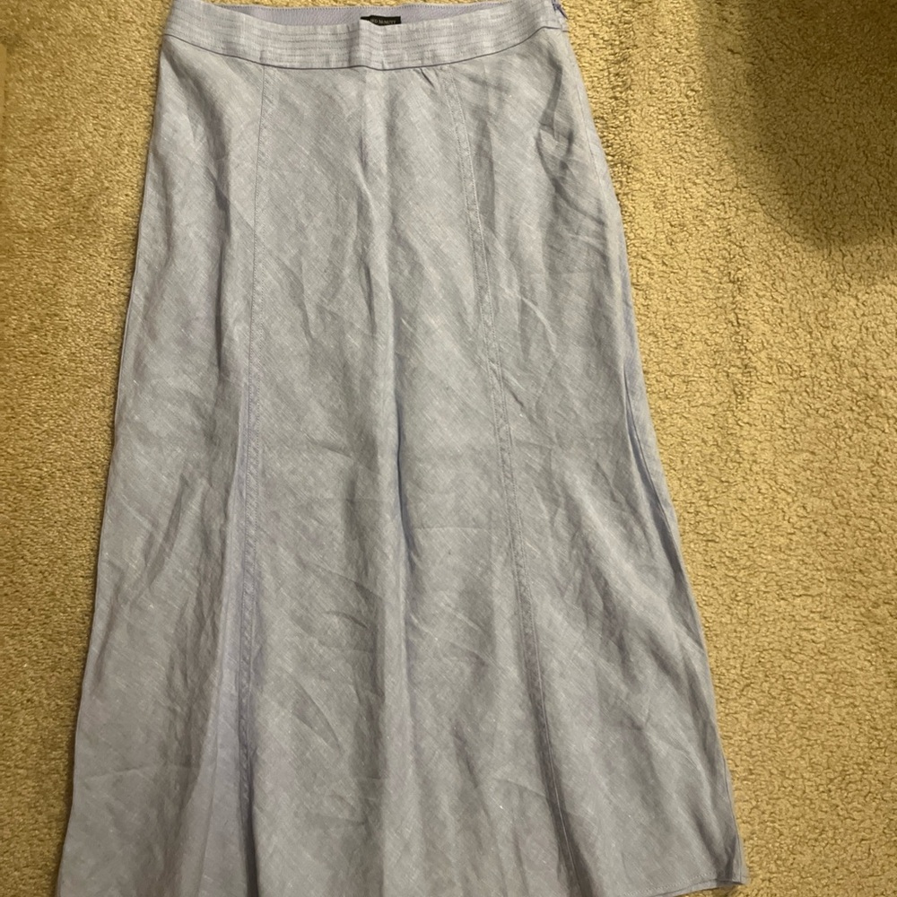 J. Crew Light Blue linen  Skirt
